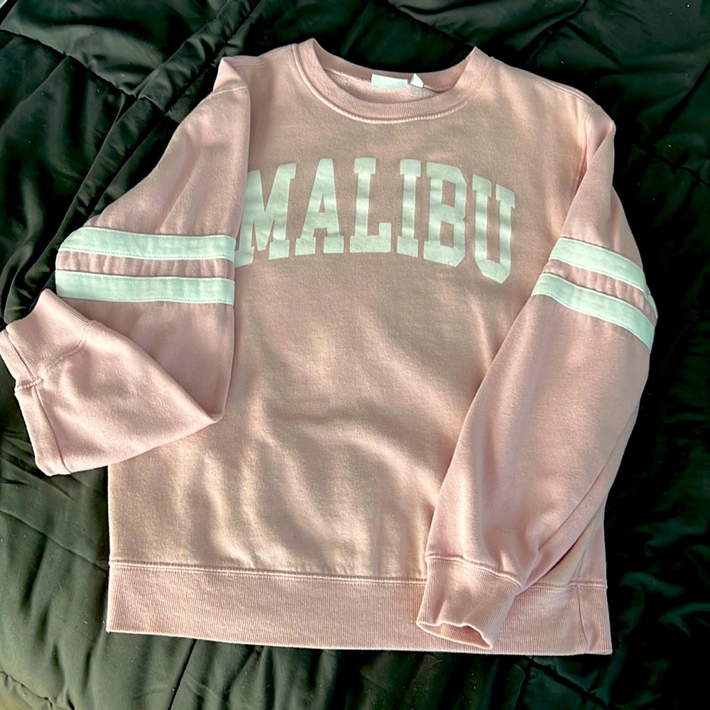 MIGHTY FINE | pink malibu crewneck